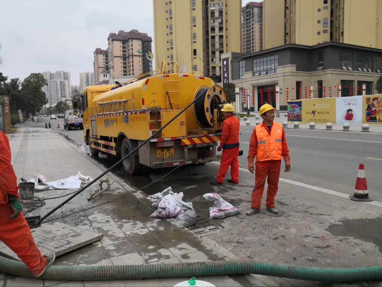 熊口镇排污管道清淤-管道清洗